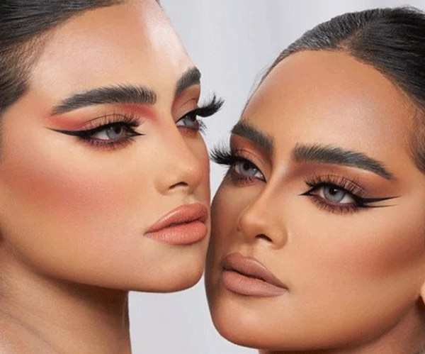 مدل آرایش صورت ساده و مجلسی به سبک اروپایی
