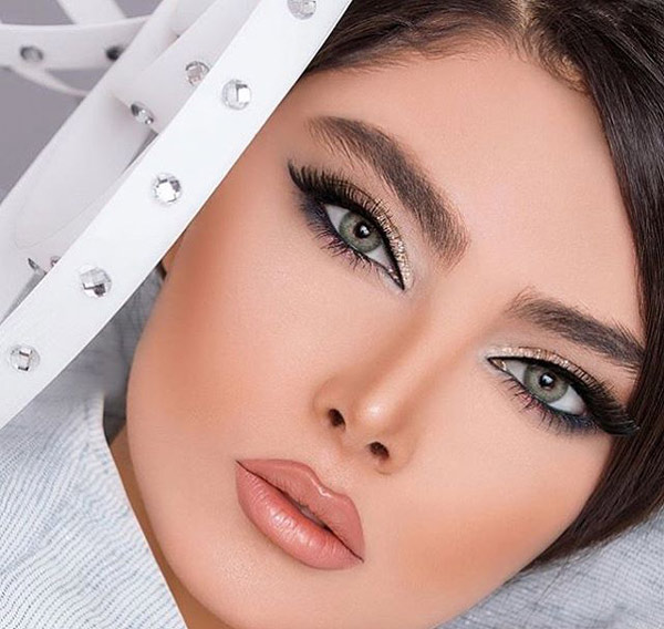 مدل آرایش صورت ساده و مجلسی به سبک اروپایی