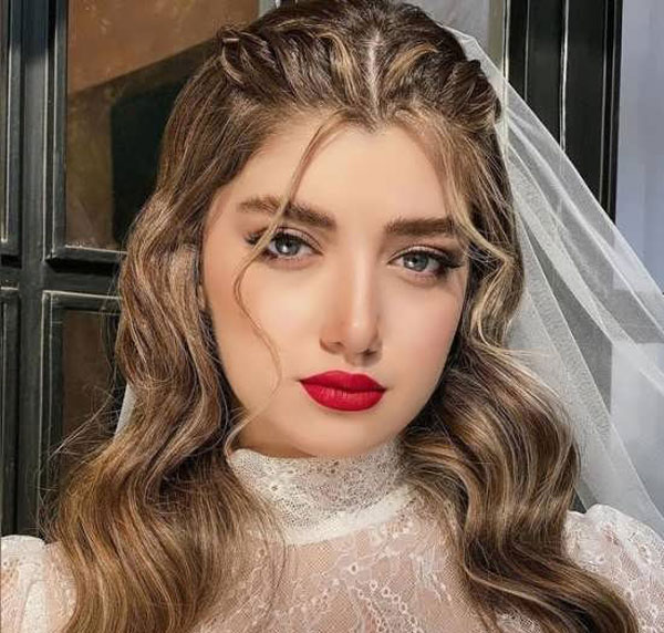 مدل آرایش عروس شیک با سبکی جدید و متفاوت