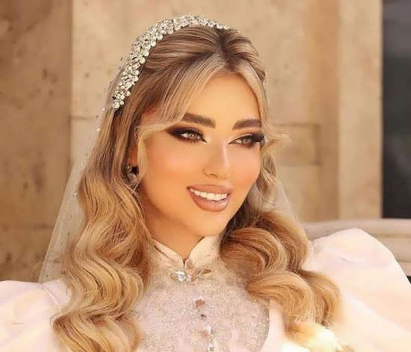 مدل آرایش عروس شیک با سبکی جدید و متفاوت