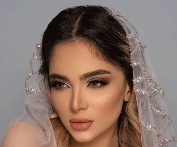 مدل آرایش عروس شیک با سبکی جدید و متفاوت