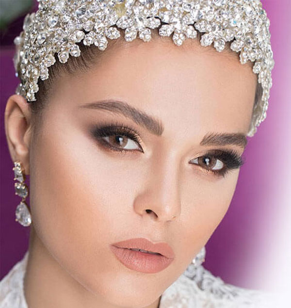 مدل آرایش عروس شیک با سبکی جدید و متفاوت
