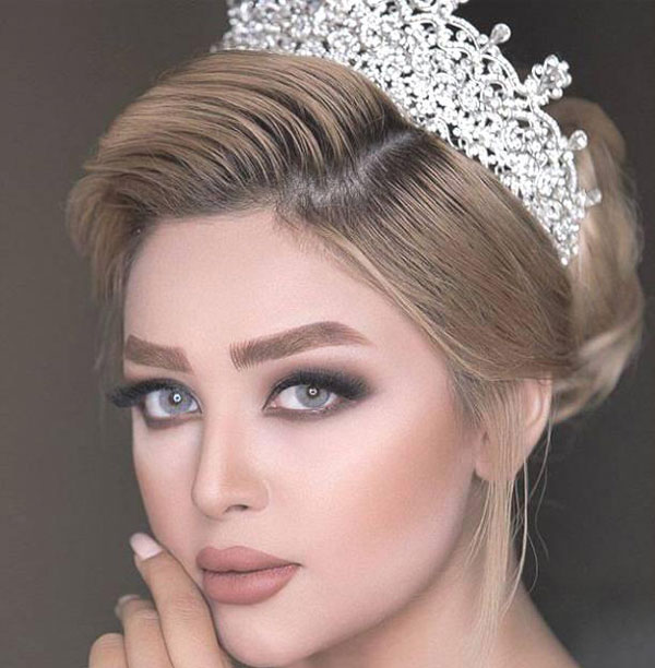 مدل آرایش عروس شیک با سبکی جدید و متفاوت