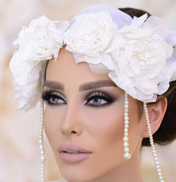 مدل آرایش عروس شیک با سبکی جدید و متفاوت