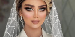 مدل آرایش عروس شیک با سبکی جدید و متفاوت