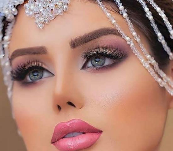 مدل آرایش صورت ساده و مجلسی شیک