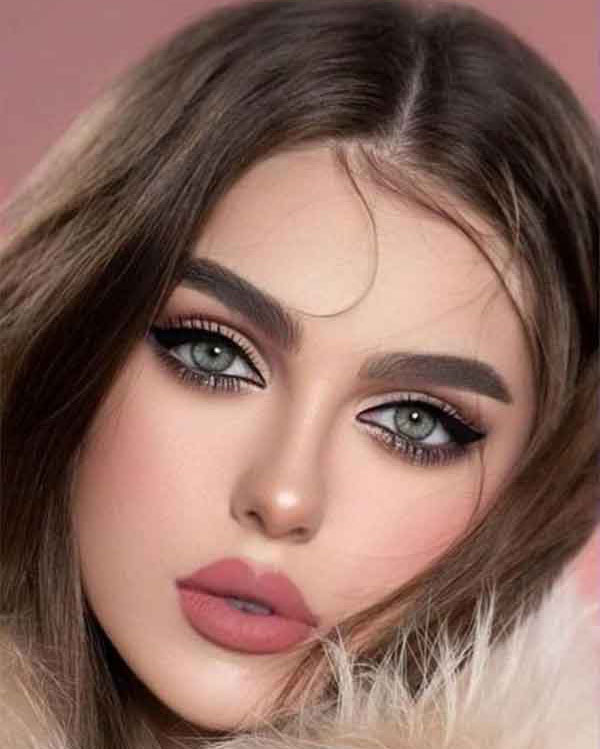 مدل آرایش صورت ساده و مجلسی شیک