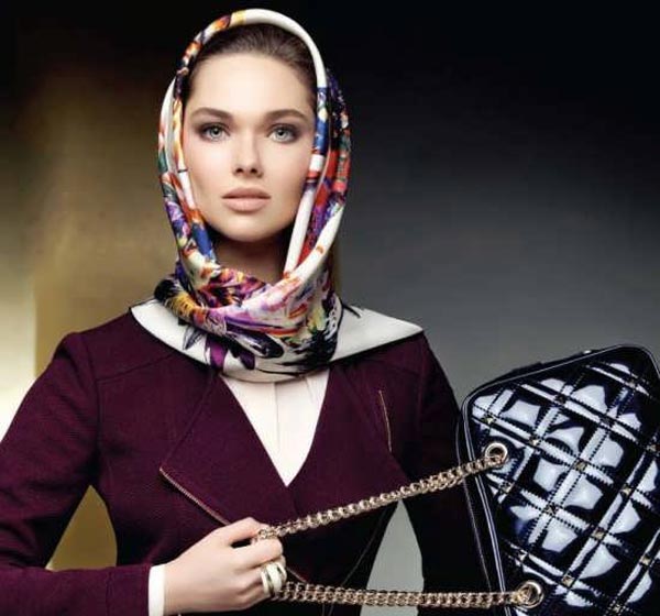 مدل بستن روسری شیک و با کلاس