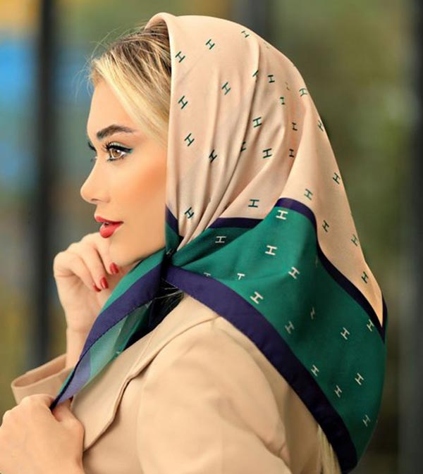 مدل بستن روسری شیک و با کلاس