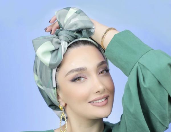 مدل بستن روسری شیک و با کلاس