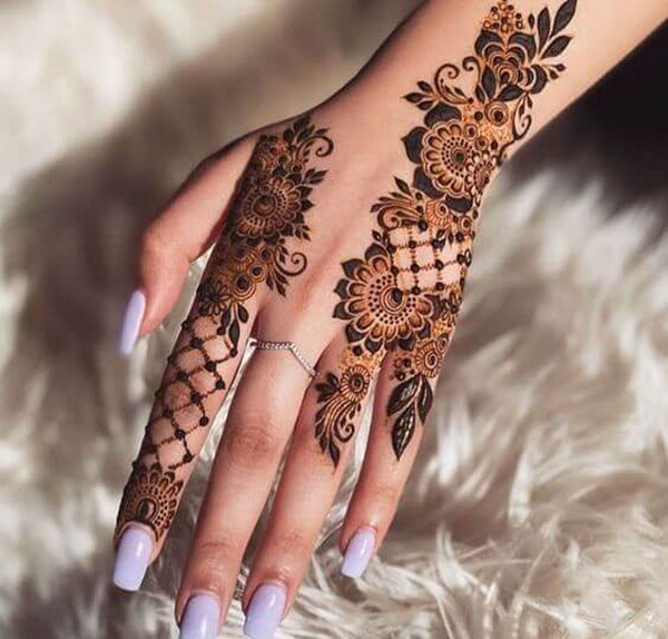 مدل حنا روی دست با طرح های ساده و زیبا