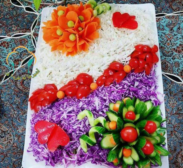 مدل سالاد و آشنایی با انواع مختلف سالاد و نحوه تزیین کردن