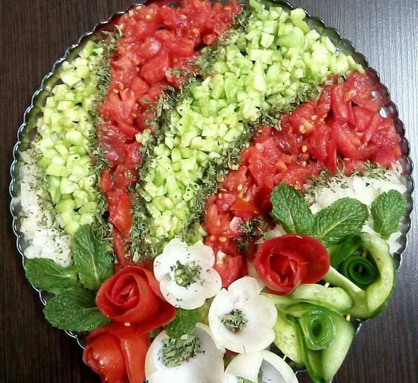 مدل سالاد و آشنایی با انواع مختلف سالاد و نحوه تزیین کردن