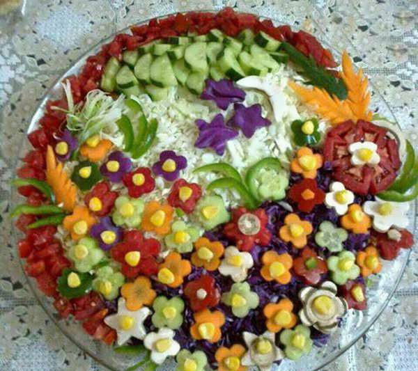 مدل سالاد و آشنایی با انواع مختلف سالاد و نحوه تزیین کردن