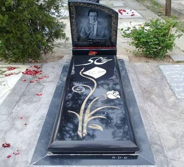 مدل سنگ قبر و مزار ساده با حکاکی بی نظیر
