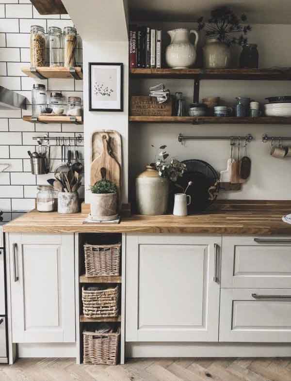 مدل آشپزخانه ساده و شیک ایرانی (جذاب و بدون کابینت)