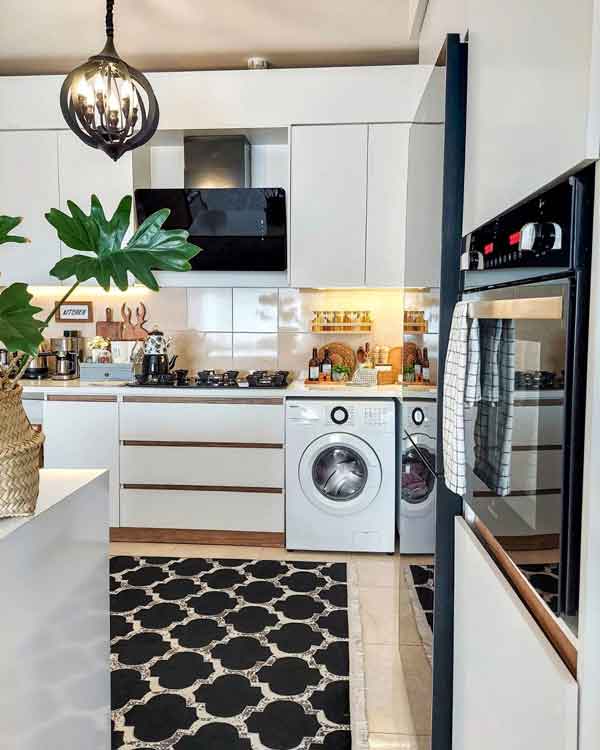 مدل آشپزخانه ساده و شیک ایرانی (جذاب و بدون کابینت)