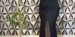 مدل لباس مجلسی بلند ساده و شیک لاکچری برای عروسی