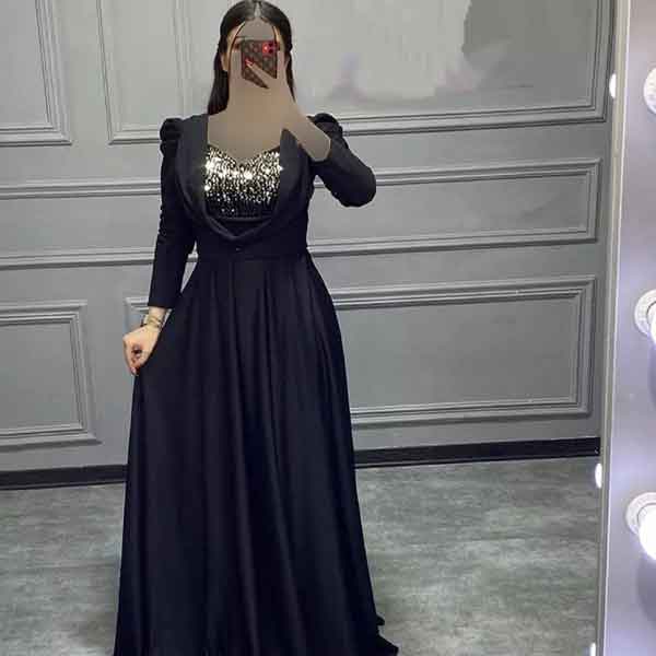 مدل لباس مجلسی بلند ساده و شیک لاکچری برای عروسی