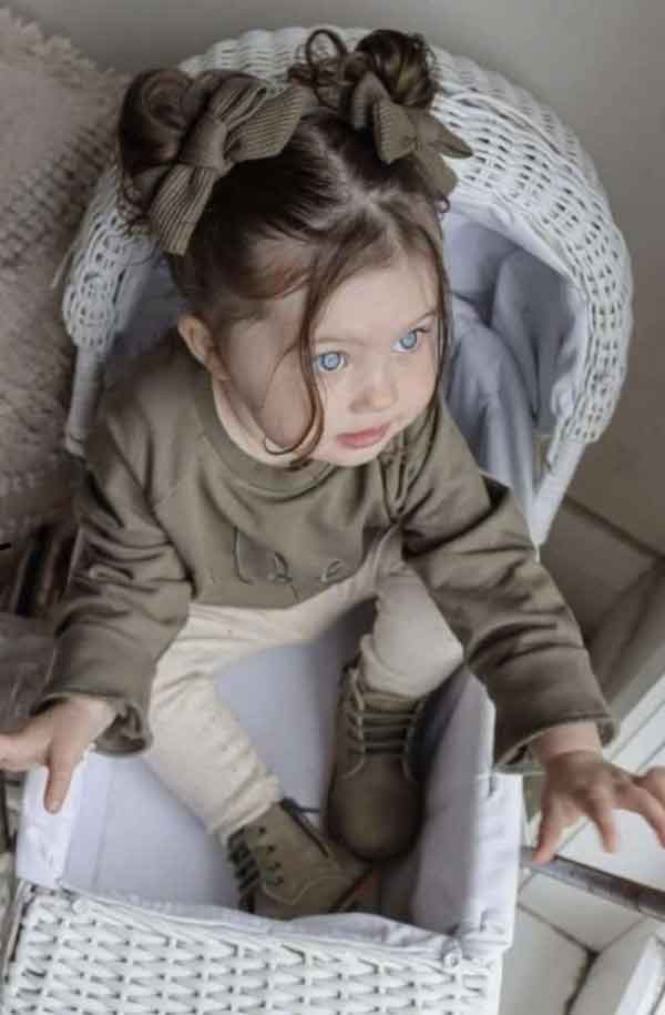 مدل مو دخترانه ساده جدید کودکان خوشگل برای جشن