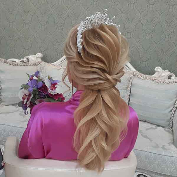 مدل مو مجلسی باز جدید برای عروسی ساده و زیبا