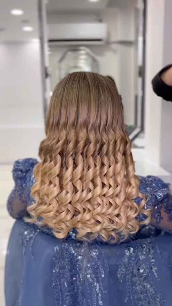 مدل مو مجلسی باز جدید برای عروسی ساده و زیبا