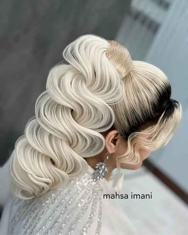 مدل مو مجلسی باز جدید برای عروسی ساده و زیبا