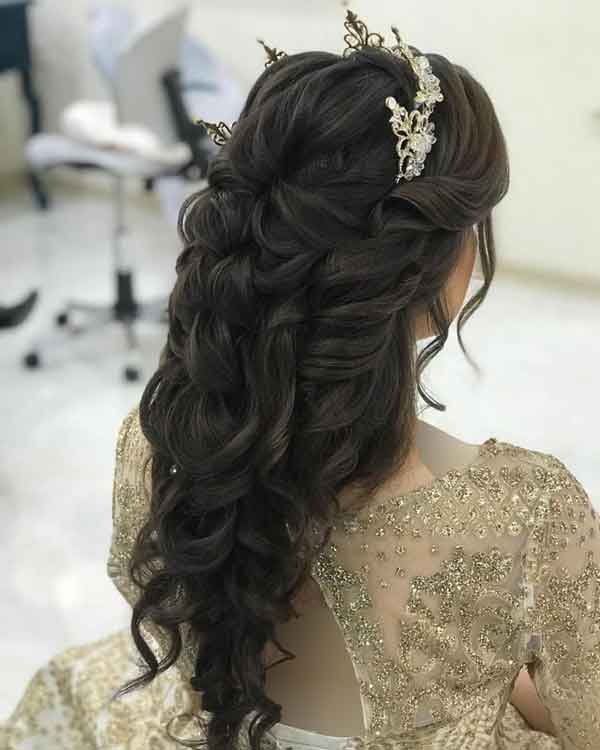 مدل مو مجلسی باز جدید برای عروسی ساده و زیبا