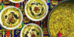تزیین آش رشته برای نذری و مراسم با ایده های خلاقانه و زیبا