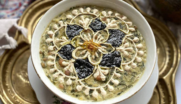 تزیین آش رشته برای نذری و مراسم با ایده های خلاقانه و زیبا