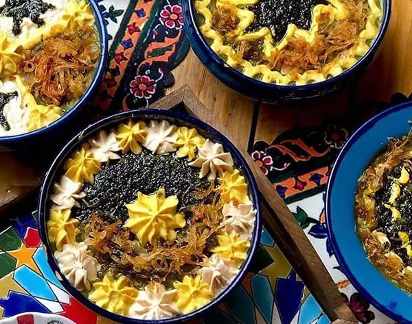 تزیین آش رشته برای نذری و مراسم با ایده های خلاقانه و زیبا