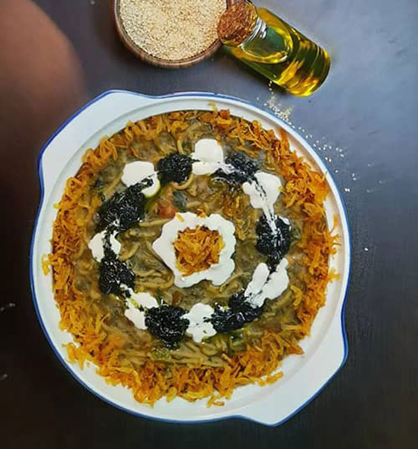 تزیین آش رشته برای نذری و مراسم با ایده های خلاقانه و زیبا