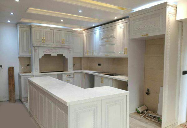 مدل آشپزخانه دو طرف به سبک امروزی شیک و لاکچری