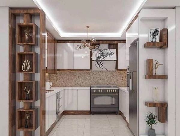 مدل آشپزخانه جدید با طراحی کابینت شیک و لاکچری 