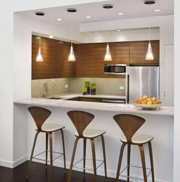 مدل آشپزخانه کوچک با کابینت های زیبای مدرن و کلاسیک
