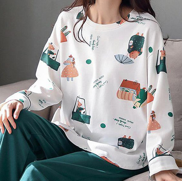 مدل لباس بلند خانگی زنانه ساده و شیک با طراحی زیبا