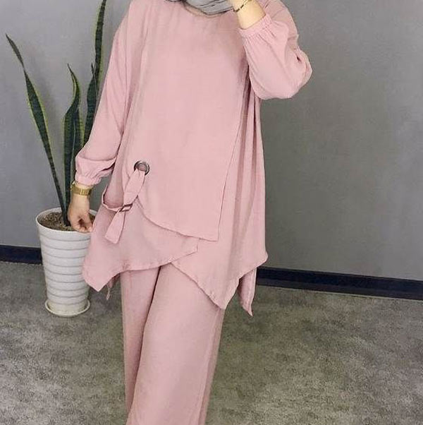 مدل لباس بلند با پارچه ابروبادی خنک تابستانی بسیار زیبا