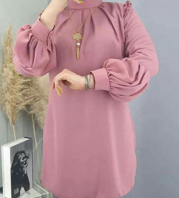 مدل لباس بلند با پارچه ابروبادی خنک تابستانی بسیار زیبا