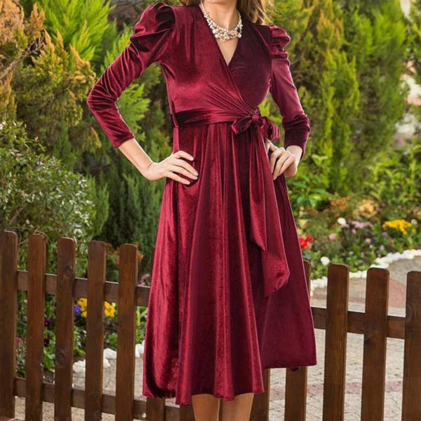 مدل لباس مجلسی مخمل زنانه و دخترانه بسیار شیک و مد روز