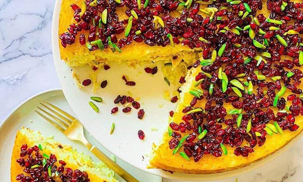 تزیین برنج با زرشک و زعفران با ایده های ساده بسیار زیبا