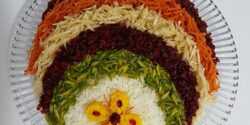 تزیین برنج با زرشک و زعفران با ایده های ساده بسیار زیبا