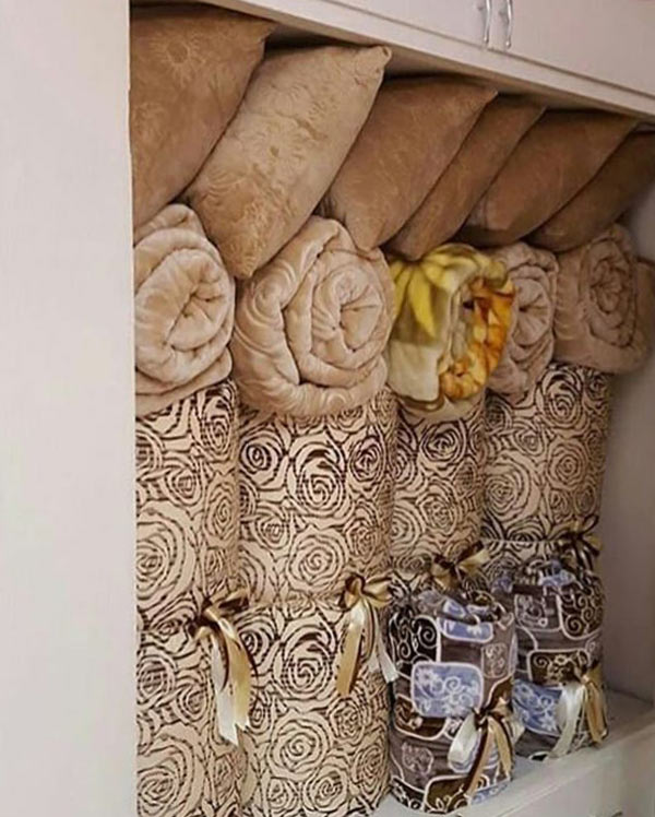 تزیین جهیزیه عروس با چیدمان و ایده ای شیک و لاکچری