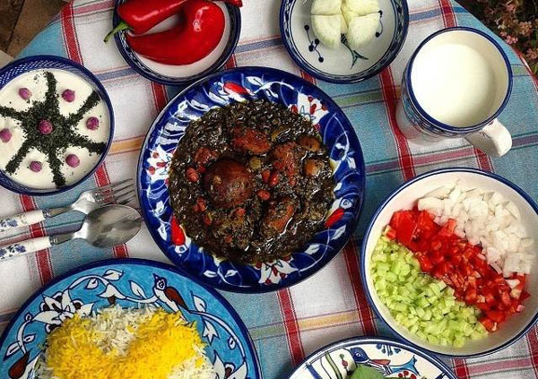 تزیین خورشت سبزی مجلسی با ایده های ساده و زیبا