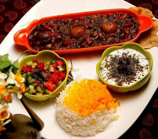 تزیین خورشت سبزی مجلسی با ایده های ساده و زیبا