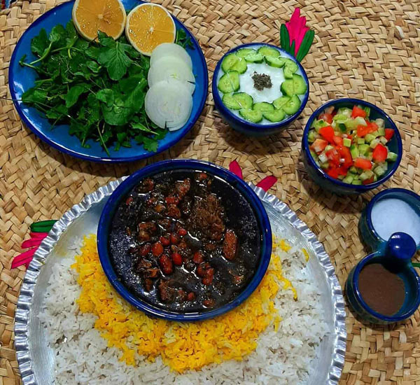 تزیین خورشت سبزی مجلسی با ایده های ساده و زیبا