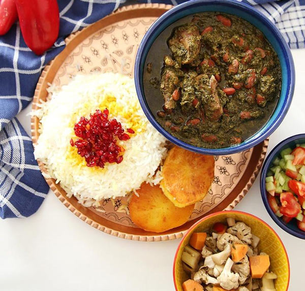 تزیین خورشت سبزی مجلسی با ایده های ساده و زیبا