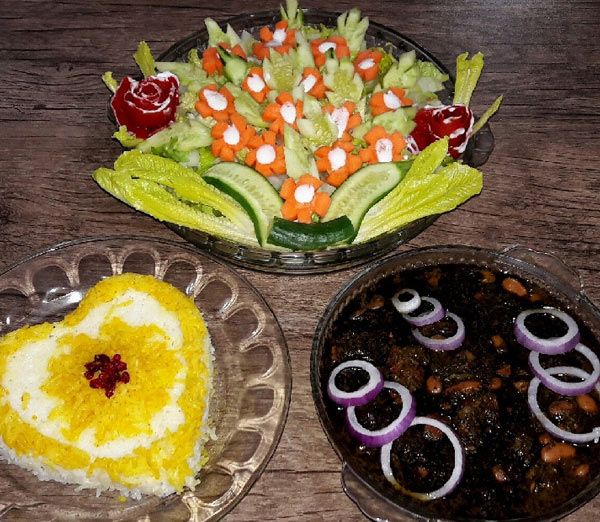 تزیین خورشت سبزی مجلسی با ایده های ساده و زیبا