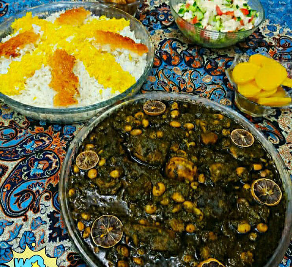 تزیین خورشت سبزی مجلسی با ایده های ساده و زیبا