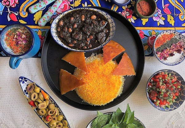 تزیین خورشت سبزی مجلسی با ایده های ساده و زیبا