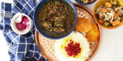 تزیین خورشت سبزی مجلسی با ایده های ساده و زیبا